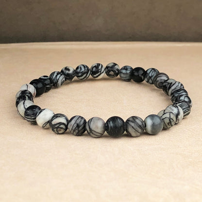 Zebra Jasper Healing Bracelet – Promotes Strength, Protection, And Courage