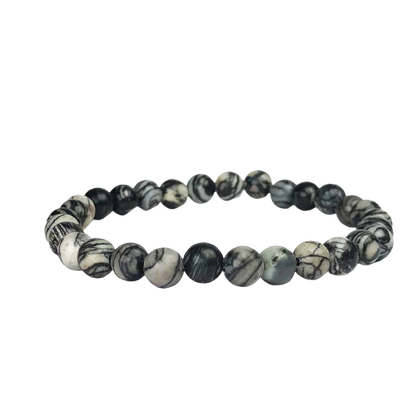 Zebra Jasper Healing Bracelet – Promotes Strength, Protection, And Courage