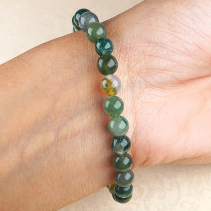 Green Moss Agate Bracelet