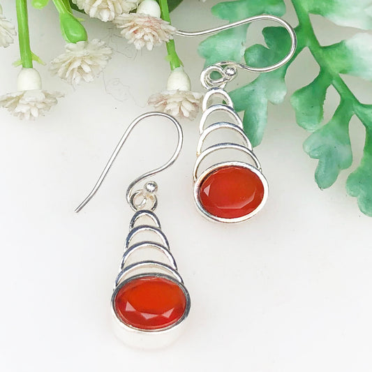 Zhupuk International Trending Stylish Gemstone Onyx Earrings for Women and Girls Light Weight Dangle For Every Occasion Nickel-Free Quality ( RITI010 )