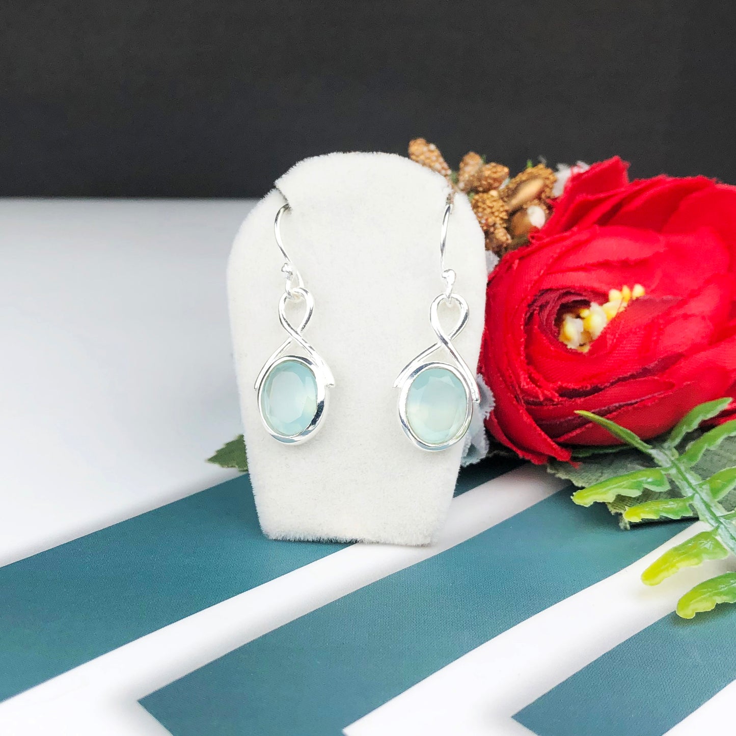 Zhupuk International Latest Design Gemstone Opal Earrings for Women and Girls Light Weight Dangle For Every Occasion Nickel-Free Quality ( RITI033 )