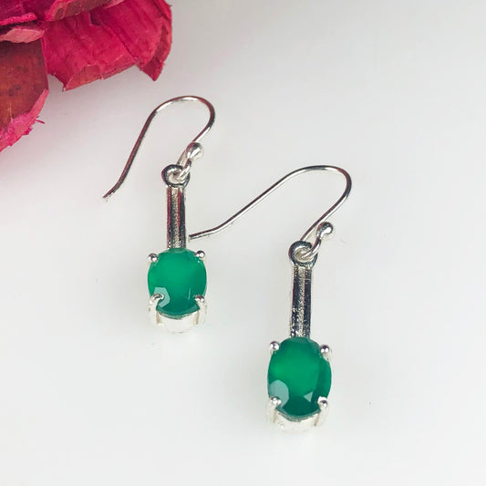 Zhupuk International Latest Stylish Gemstone Onyx Earrings for Women and Girls Light Weight Dangle For Every Occasion Nickel-Free Quality ( RITI044 )
