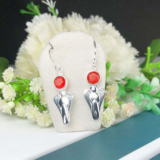 Zhupuk International Trending Stylish Gemstone Onyx Earrings for Women and Girls Light Weight Dangle For Every Occasion Nickel-Free Quality ( RITI054 )
