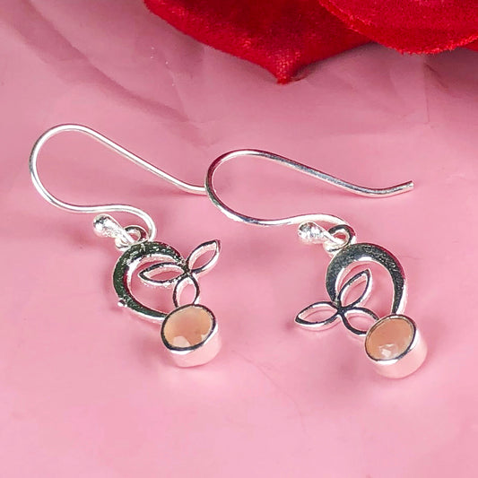 Zhupuk International Latest Stylish Gemstone Chalcedony Earrings for Women and Girls Light Weight Dangle For Every Occasion Nickel-Free Quality ( RITI063 )