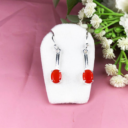 Zhupuk International Latest Design Gemstone Onyx Earrings for Women and Girls Light Weight Dangle For Every Occasion Nickel-Free Quality ( RITI067 )