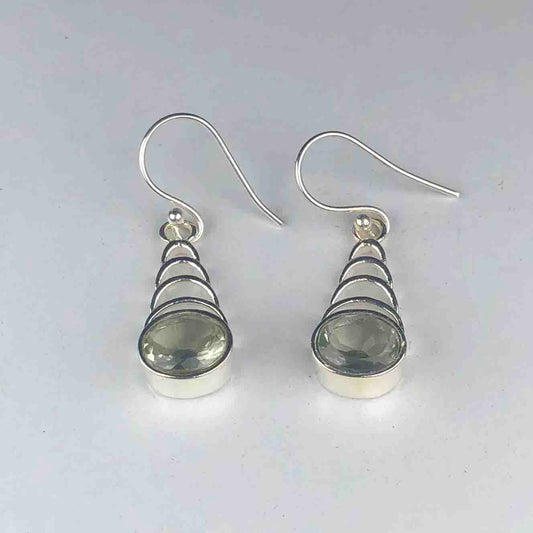 Zhupuk International Latest Stylish Gemstone Amethyst Earrings for Women and Girls Light Weight Dangle For Every Occasion Nickel-Free Quality ( RITI085 )