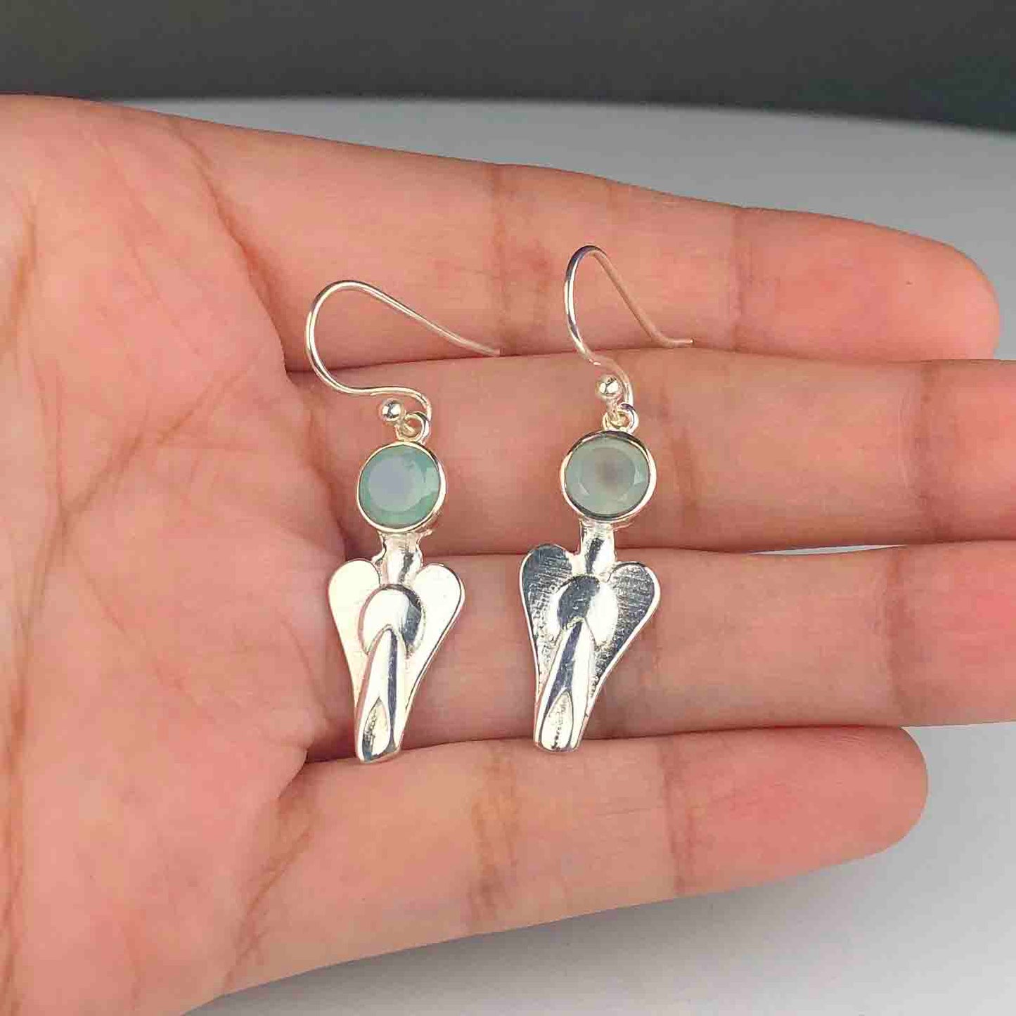 Zhupuk International Unique Design Gemstone Opal Earrings for Women and Girls Light Weight Dangle For Every Occasion Nickel-Free Quality ( RITI086 )