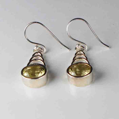 Zhupuk International Trending Design Gemstone Amethyst Earrings for Women and Girls Light Weight Dangle For Every Occasion Nickel-Free Quality ( RITI092 )