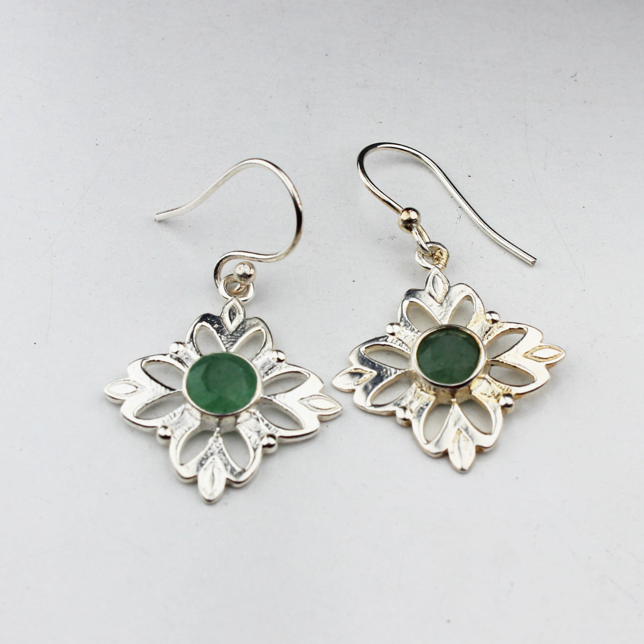 Zhupuk International Latest Design Gemstone Aventurine Earrings for Women and Girls Light Weight Dangle For Every Occasion Nickel-Free Quality ( RITI096 )