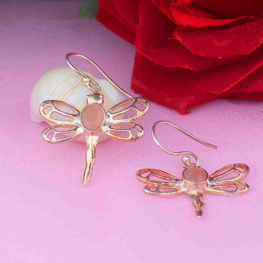 Zhupuk International Latest Stylish Gemstone Chalcedony Earrings for Women and Girls Light Weight Dangle For Every Occasion Nickel-Free Quality ( RITI119 )