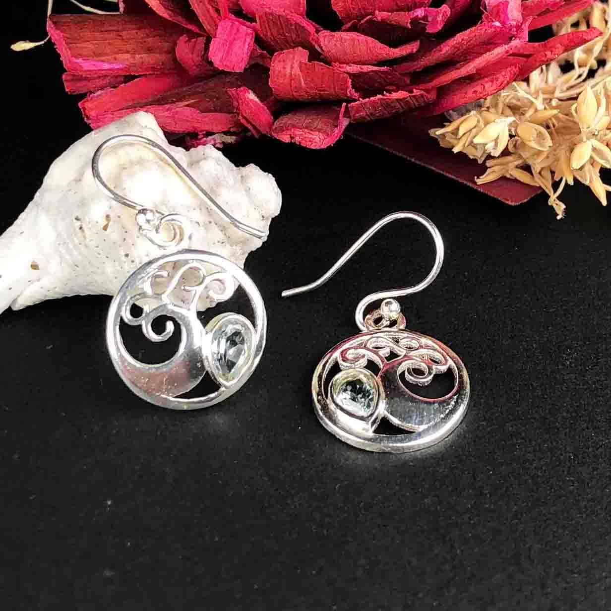Zhupuk International Latest Stylish Gemstone Amethyst Earrings for Women and Girls Light Weight Dangle For Every Occasion Nickel-Free Quality ( RITI131 )