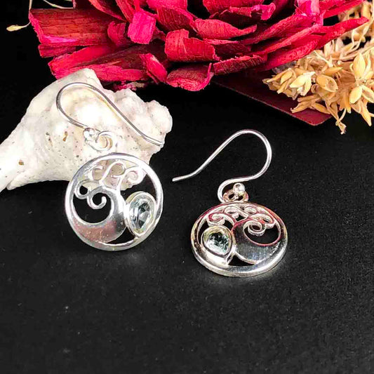 Zhupuk International Latest Stylish Gemstone Amethyst Earrings for Women and Girls Light Weight Dangle For Every Occasion Nickel-Free Quality ( RITI131 )