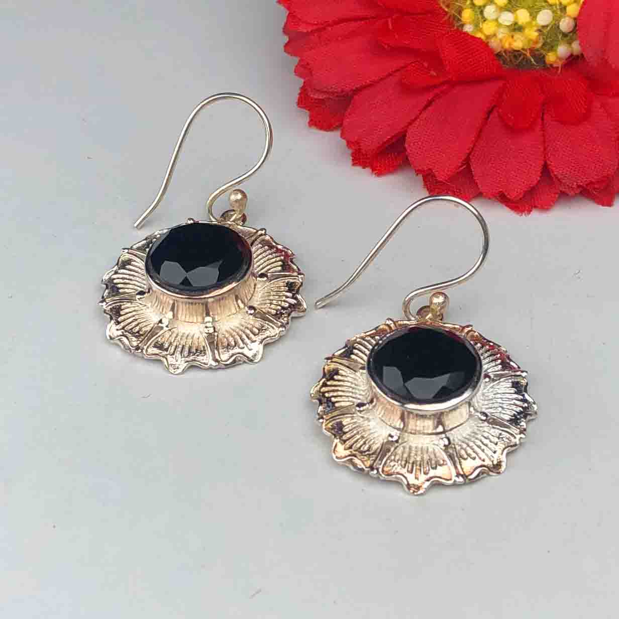 Zhupuk International Trending Stylish Gemstone Spinel Earrings for Women and Girls Light Weight Dangle For Every Occasion Nickel-Free Quality ( RITI139 )