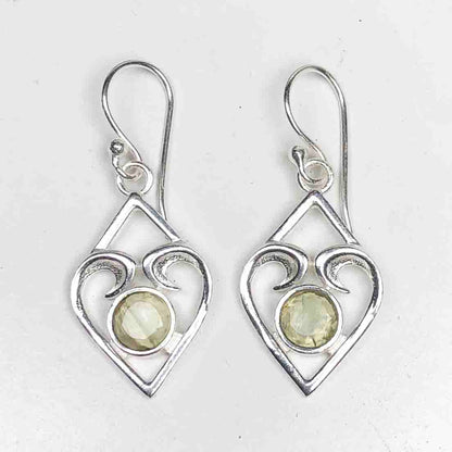 Zhupuk International Unique Design Gemstone Amethyst Earrings for Women and Girls Light Weight Dangle For Every Occasion Nickel-Free Quality ( RITI171 )