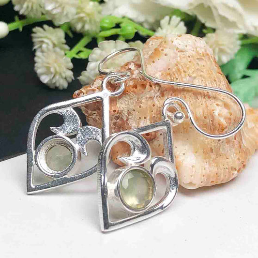 Zhupuk International Unique Design Gemstone Amethyst Earrings for Women and Girls Light Weight Dangle For Every Occasion Nickel-Free Quality ( RITI171 )