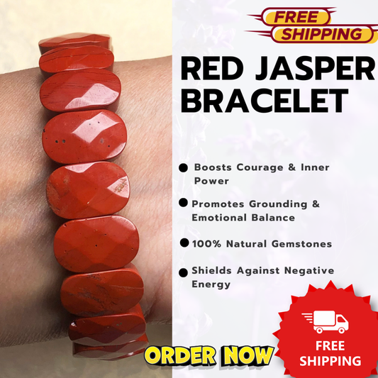 Red Jasper Healing Bracelet – Promotes Strength, Protection, And Courage
