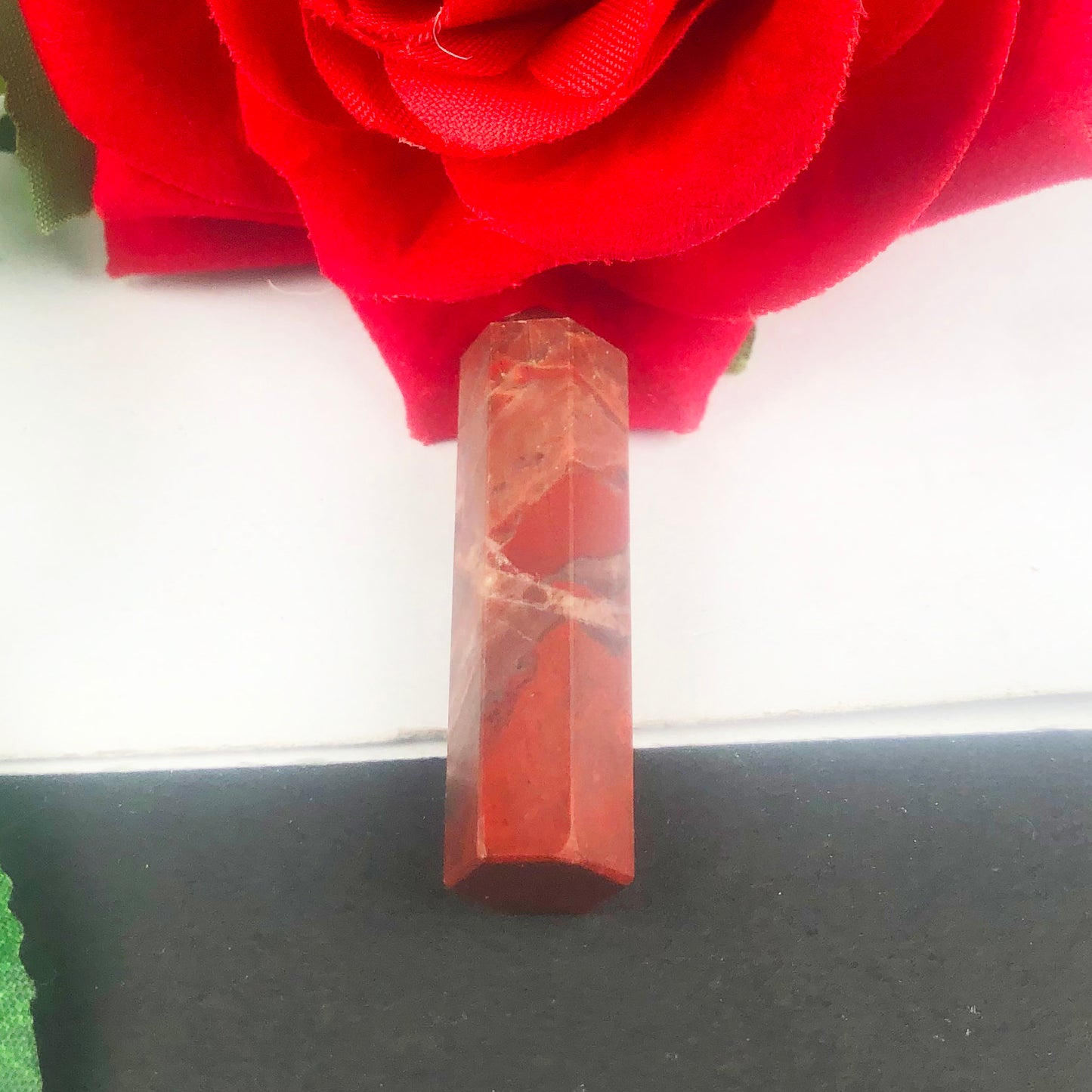 Elegant Red Garnet Crystal Point