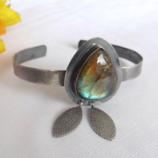 One of a kind Yellow Citrine Sterling Silver Ring