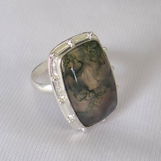 Amazing Red garnet Sterling Silver Ring