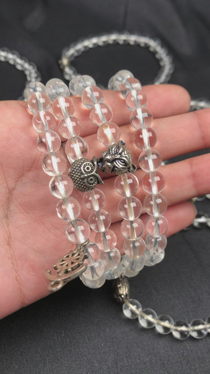 White Clear Quartz Healing Bracelet – Promotes Energy, Beauty, And Wellness