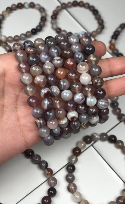 Brown Botswana Healing Bracelet – Promotes Comfort, Stability, And Inner Strength