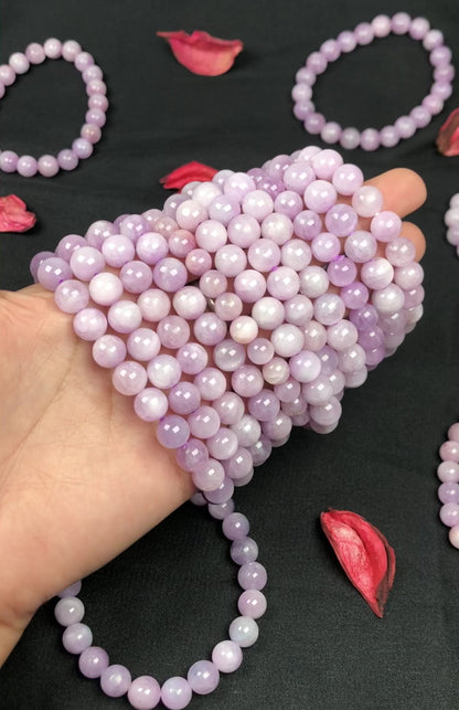 Purple Kunzite Healing Bracelet – Promotes Emotional Healing, Self-Love, And Joy