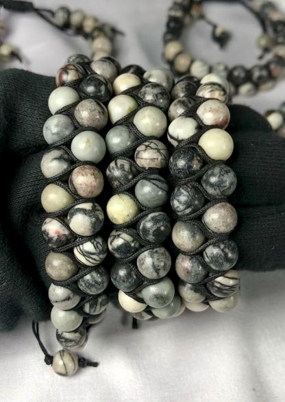 Gray Jasper Healing Bracelet – Promotes Strength, Protection, And Courage