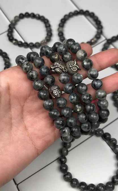 Gray Kiwi Jasper Healing Bracelet – Promotes Strength, Protection, And Courage