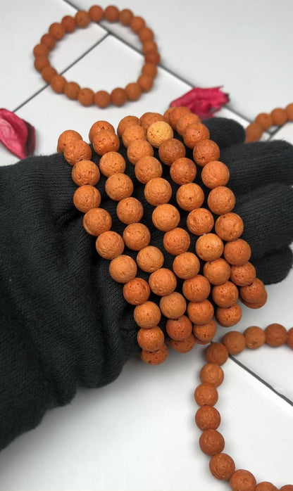 Orange Lava Healing Bracelet – Promotes Courage, Strength, And Calming Energy
