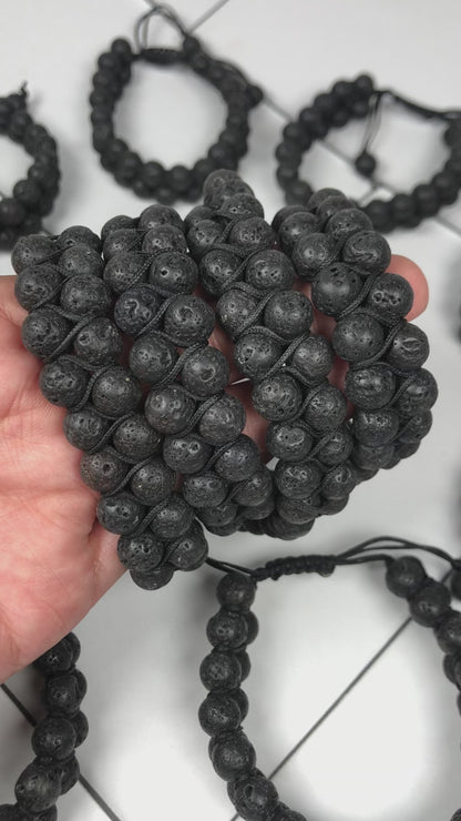 Black Lava Healing Bracelet – Promotes Courage, Strength, And Calming Energy