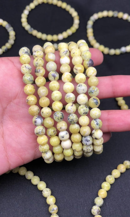 Yellow Agate Healing Bracelet – Promotes Stability, Protection, And Strength