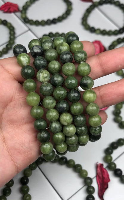 Green Jasper Healing Bracelet – Promotes Strength, Protection, And Courage