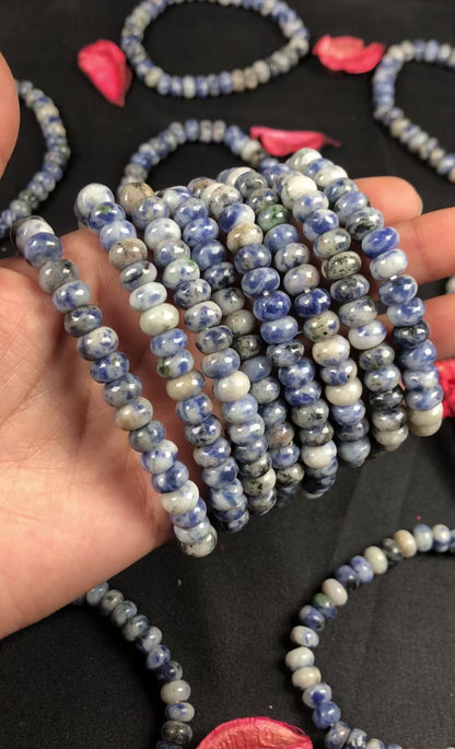 Blue Sodalite Healing Bracelet – Promotes Truth, Intuition, And Emotional Balance