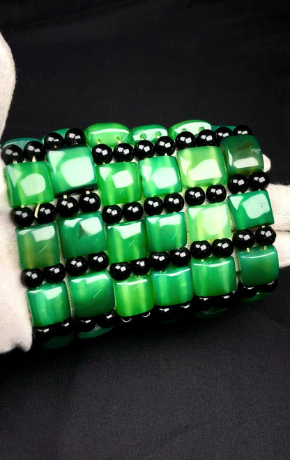Green Onyx Healing Bracelet – Promotes Strength, Grounding, And Focus