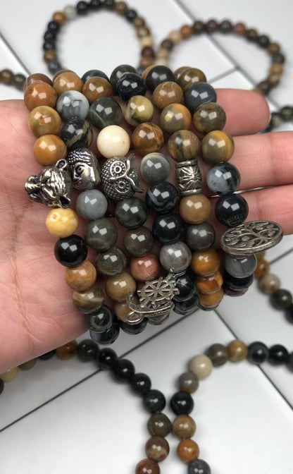 Golden & Blue Tiger Eye Healing Bracelet – Promotes Energy, Beauty, And Wellness