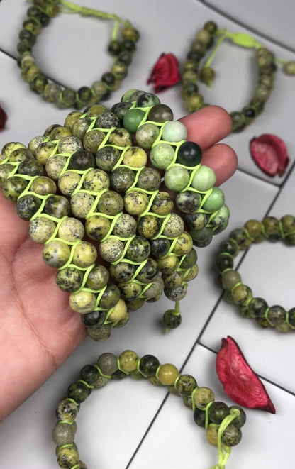 Forest Jasper Healing Bracelet – Promotes Strength, Protection, And Courage