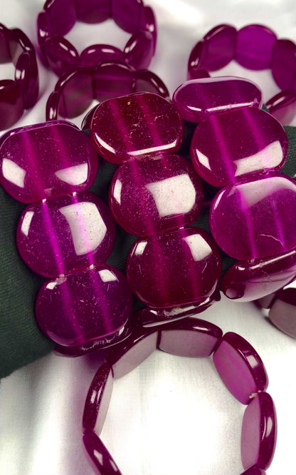Pink Onyx Healing Bracelet – Promotes Strength, Grounding, And Focus
