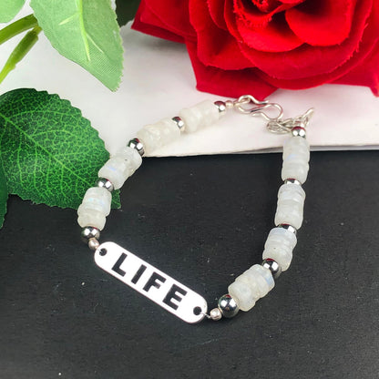 White Moonstone Bracelet Healing