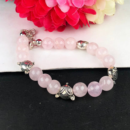 Pink Rose Quartz Bracelet Healing