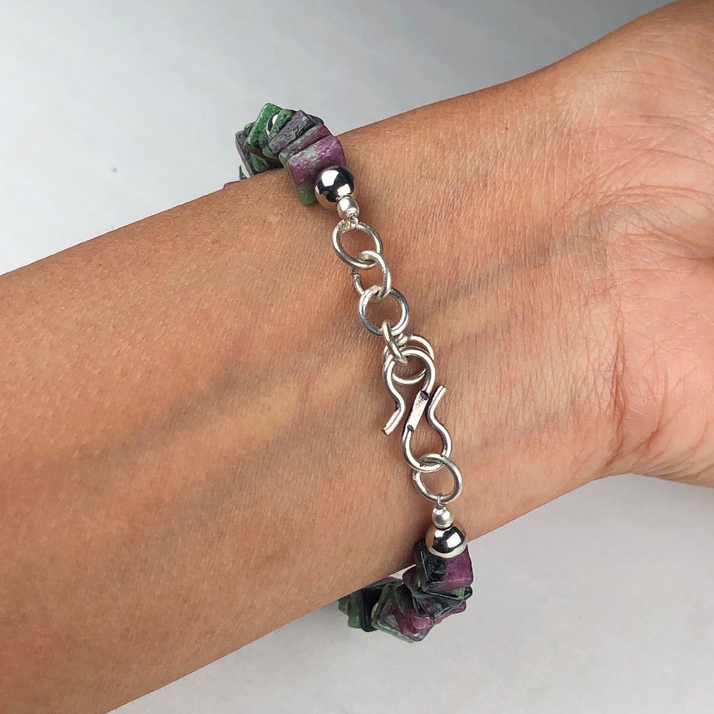 Green Ruby Ziosite Bracelet Healing