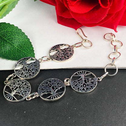 Tree of Life Tibet Silver Healing Bracelet