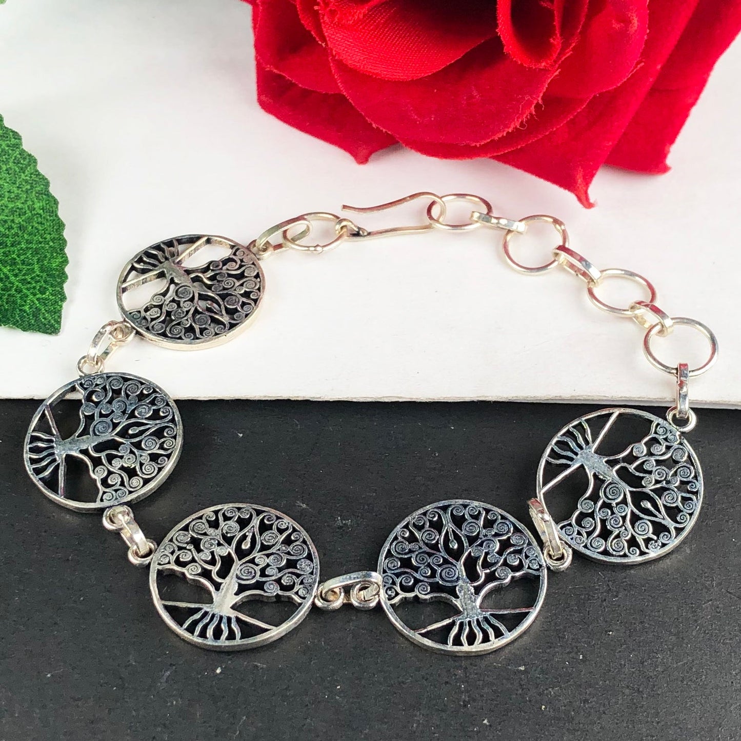 Tree of Life Tibet Silver Healing Bracelet