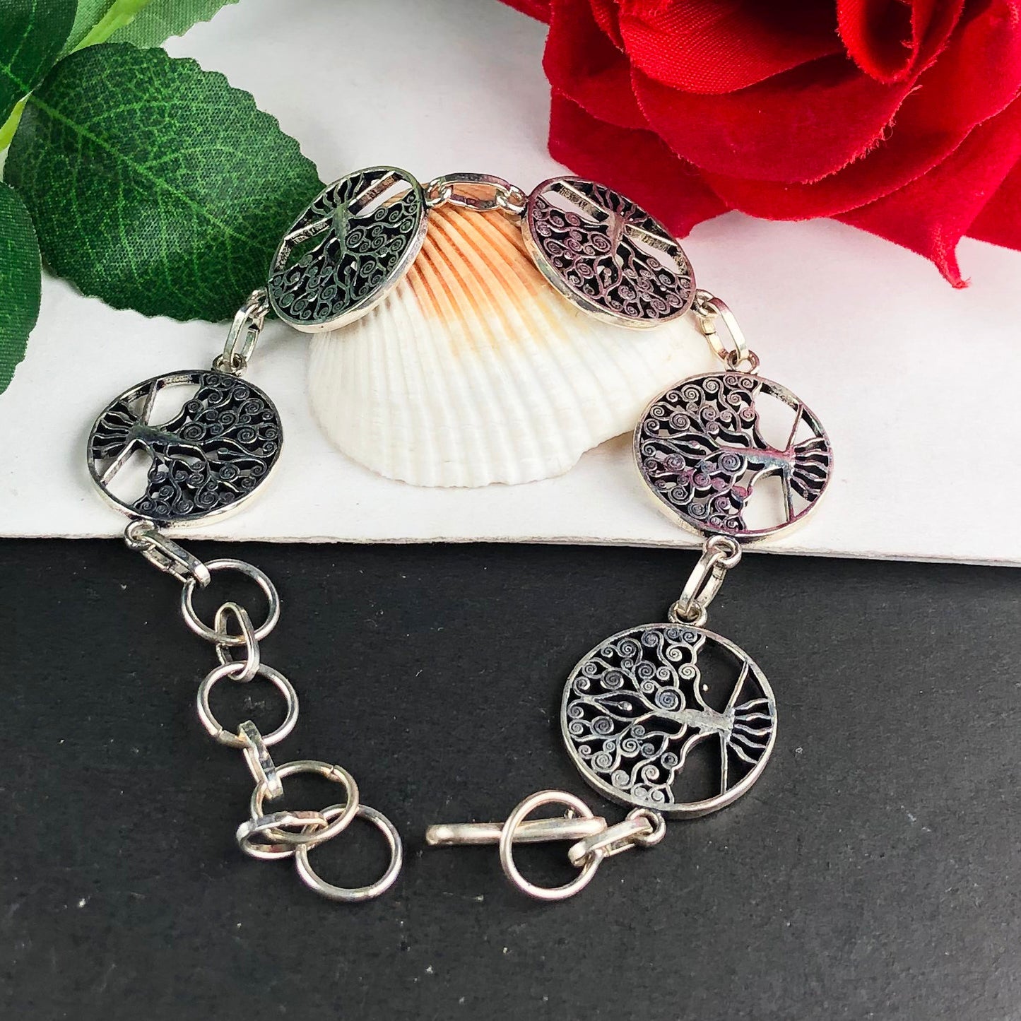 Tree of Life Tibet Silver Healing Bracelet