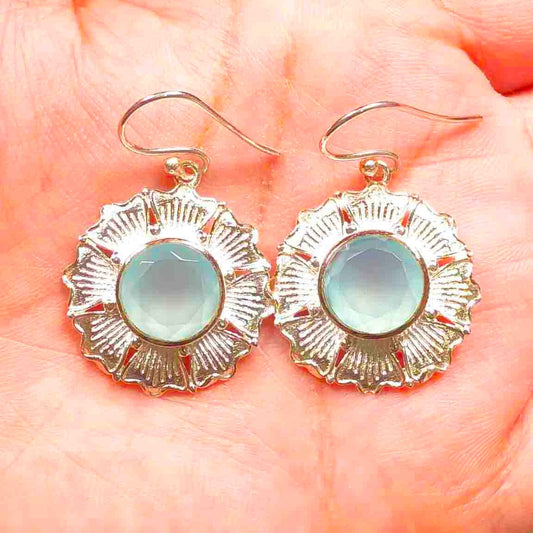 Blue Opal Earrings