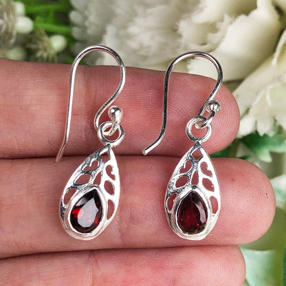 Red Ruby Earrings