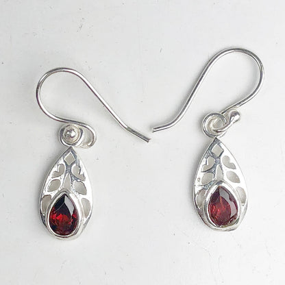 Red Ruby Earrings
