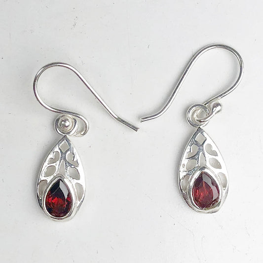 Red Ruby Earrings