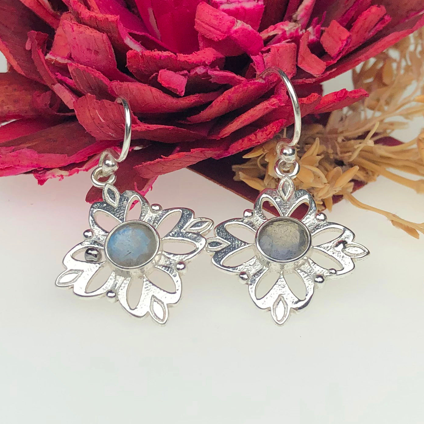 Blue Labradorite Earrings
