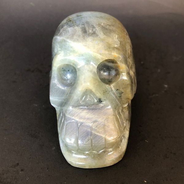 Blue Flash Labradorite Skull