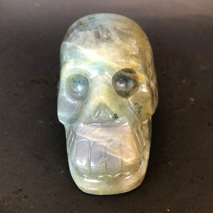 Blue Flash Labradorite Skull